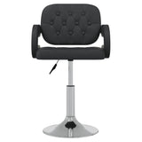 vidaXL Chaises à manger pivotantes lot de 2 noir similicuir