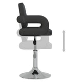 vidaXL Chaises à manger pivotantes lot de 2 noir similicuir