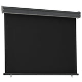 vidaXL Auvent latéral de balcon 175x250 cm Gris