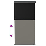 vidaXL Auvent latéral de balcon 175x250 cm Gris
