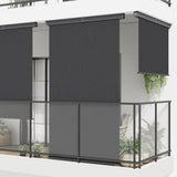 vidaXL Auvent latéral de balcon 175x250 cm Gris