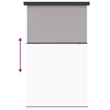 vidaXL Auvent latéral de balcon 175x250 cm Gris
