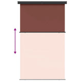 vidaXL Auvent latéral de balcon 175x250 cm Gris
