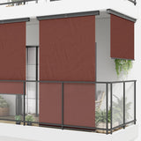 vidaXL Auvent latéral de balcon 175x250 cm Gris