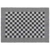 vidaXL Ensemble de serviettes 50 pcs noir et blanc coton