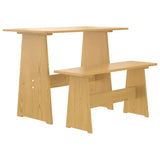 vidaXL Ensemble à manger REINE 3 pcs blanc bois de pin massif