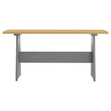 vidaXL Ensemble à manger REINE 3 pcs blanc bois de pin massif