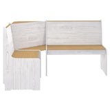 vidaXL Ensemble à manger REINE 3 pcs blanc bois de pin massif