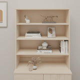vidaXL Dessus de buffet HAMAR Gris foncé 90x30x100 cm Bois de pin