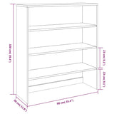 vidaXL Dessus de buffet HAMAR Gris foncé 90x30x100 cm Bois de pin