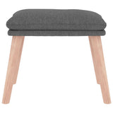 vidaXL Repose-pied Gris clair 45x29,5x35 cm Tissu