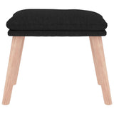 vidaXL Repose-pied Noir 45x29,5x35 cm Tissu