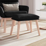 vidaXL Repose-pied Noir 45x29,5x35 cm Tissu