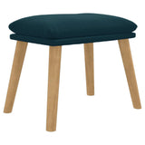 vidaXL Repose-pied Bleu 45x29,5x35 cm Velours