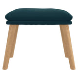 vidaXL Repose-pied Bleu 45x29,5x35 cm Velours