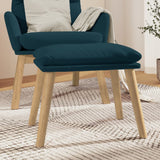 vidaXL Repose-pied Bleu 45x29,5x35 cm Velours