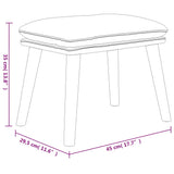 vidaXL Repose-pied Rose 45x29,5x35 cm Velours