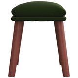 vidaXL Repose-pied Vert foncé 45x29,5x35 cm Velours