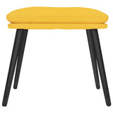 vidaXL Repose-pied Jaune moutarde 45x29,5x35 cm Tissu