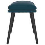 vidaXL Repose-pied Bleu 45x29,5x35 cm Velours
