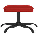 vidaXL Repose-pied Rouge 60x60x36 cm Similicuir