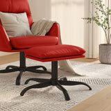 vidaXL Repose-pied Rouge 60x60x36 cm Similicuir