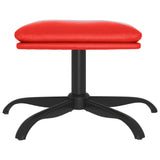 vidaXL Repose-pied Rouge 60x60x36 cm Similicuir