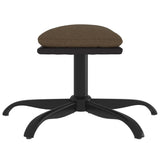 vidaXL Repose-pied Marron 60x60x36 cm Tissu et similicuir