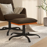 vidaXL Repose-pied Marron 60x60x36 cm Tissu et similicuir (plusieurs options disponibles)