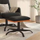vidaXL Repose-pied Marron 60x60x36 cm Tissu et similicuir