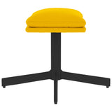 vidaXL Repose-pied Jaune moutarde 60x60x36 cm Velours