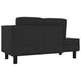 vidaXL Chaise longue avec coussins et traversin crème similicuir