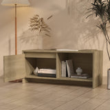 vidaXL Meuble TV Noir 90x35x40 cm Bois d'ingénierie