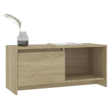 vidaXL Meuble TV Noir 90x35x40 cm Bois d'ingénierie