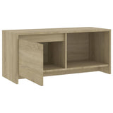 vidaXL Meuble TV Noir 90x35x40 cm Bois d'ingénierie