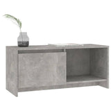 vidaXL Meuble TV Noir 90x35x40 cm Bois d'ingénierie