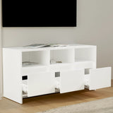 vidaXL Meuble TV Sonoma gris 102x37,5x52,5 cm Bois d'ingénierie