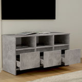 vidaXL Meuble TV Sonoma gris 102x37,5x52,5 cm Bois d'ingénierie