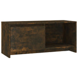vidaXL Meuble TV Noir 90x35x40 cm Bois d'ingénierie