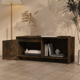 vidaXL Meuble TV Noir 90x35x40 cm Bois d'ingénierie