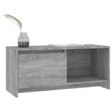 vidaXL Meuble TV Noir 90x35x40 cm Bois d'ingénierie
