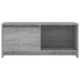 vidaXL Meuble TV Noir 90x35x40 cm Bois d'ingénierie