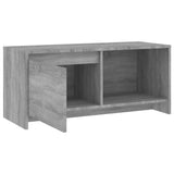 vidaXL Meuble TV Noir 90x35x40 cm Bois d'ingénierie