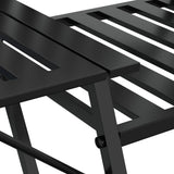 vidaXL Banc de jardin 2 places 165 cm Noir Acier