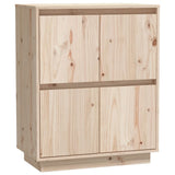 vidaXL Buffet Blanc 60x34x75 cm Bois massif de pin