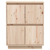 vidaXL Buffet Blanc 60x34x75 cm Bois massif de pin