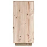 vidaXL Buffet Blanc 60x34x75 cm Bois massif de pin