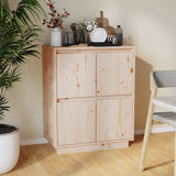 vidaXL Buffet Blanc 60x34x75 cm Bois massif de pin