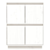 vidaXL Buffet Blanc 60x34x75 cm Bois massif de pin