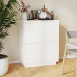 vidaXL Buffet Blanc 60x34x75 cm Bois massif de pin (plusieurs options disponibles)